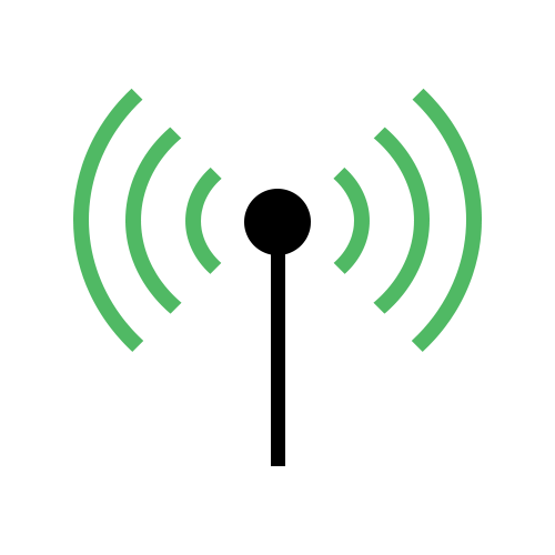 Graphic of wireless connection